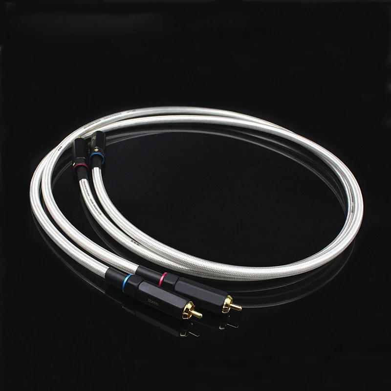 

HIFI QED Signature version Stereo Pair RCA Cable High-performance Premium Hi-Fi Audio 2rca to 2rca Interconnect Cable