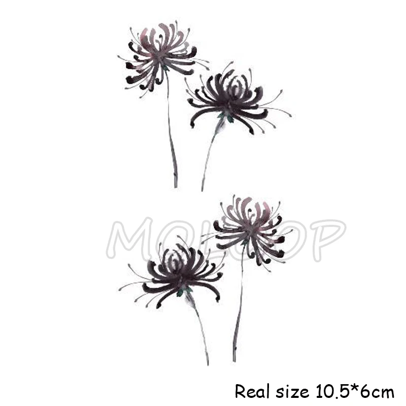 Tattoo Sticker Temporary Flower New Red Spider Snake Lily Small Waterproof Fake Tatto Flash Hand Tatoo For Woman Girl Kid Temporary Tattoos Aliexpress