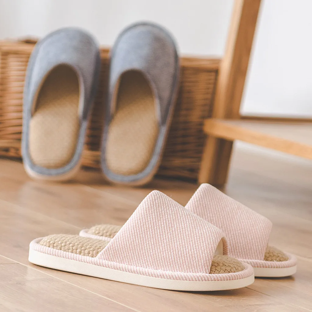 Women Men Slippers Fashion Casual Couples Home Slippers Indoor Soft Floor Flat Shoes Bedroom Warm Shoes Pantuflas Mujer
