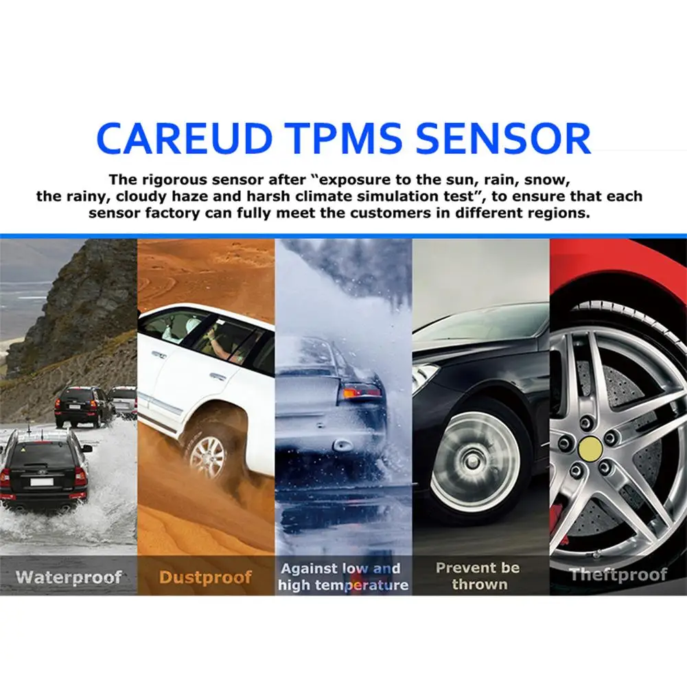 Универсальный многофункциональный автомобильный TPMS система контроля давления в шинах в режиме реального времени Высокоточный цветной дисплей внутренние датчики