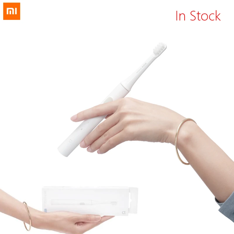 

In Stock Xiaomi Mijia T100 Mi Smart Electric Toothbrush 30 Day Last Machine 46g Two-speed Cleaning Mode For Family Best Gift
