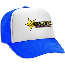 Унисекс взрослая Кепка Дальнобойщика Rockstar энергетический напиток Регулируемая сетчатая Кепка бейсбольная кепка