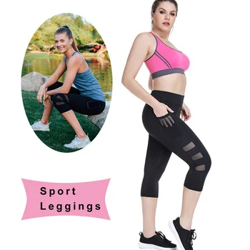 

Fitness Leggings With Pockets Women Workout Pants High Waist Trousers Fashion Patchwork Push Up Female Bodybuilding Jeggings