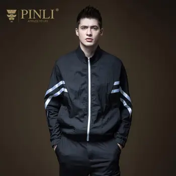 

Pinli 2020 Spring New Discount Clearance Mandarin Collar Light Slim Color Block Ribbon Sunscreen Sportswear Casual Men Jacket