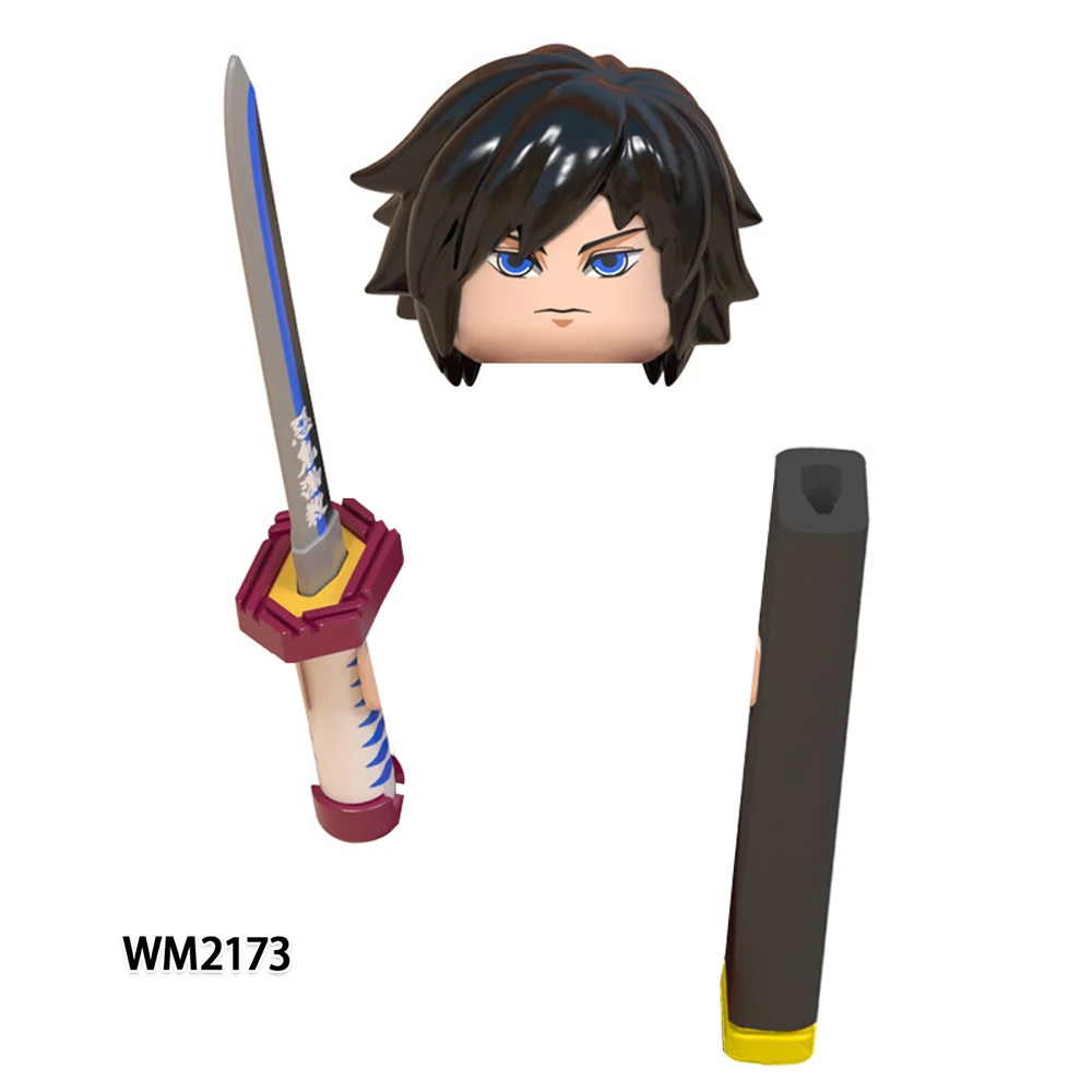 Anime Series Demon Slayer Action Figures Mini Bricks Kamado Tanjirou Nezuko Rengoku Kyoujurou Kochou Building Blocks Kids Toys