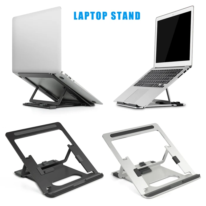 Портативный алюминиевый сплав ноутбук Стенд 5 Высота Регулируемый Настольный складной держатель для ноутбука H-best