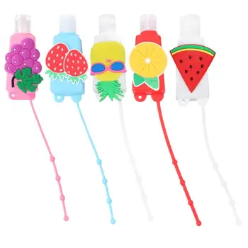 

5Pcs 30ml Empty Bottles Silicone Small Bottles With Cover Hand Sanitizer Liquid Container Empty Container Perfume Bottles