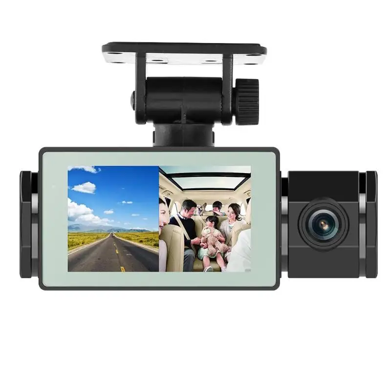 Автомобильная dvr камера Классическая нежная текстура J1 HD 1080P прочная Автомобильная dvr камера двойной объектив gps трек ночное видение приборная панель камера