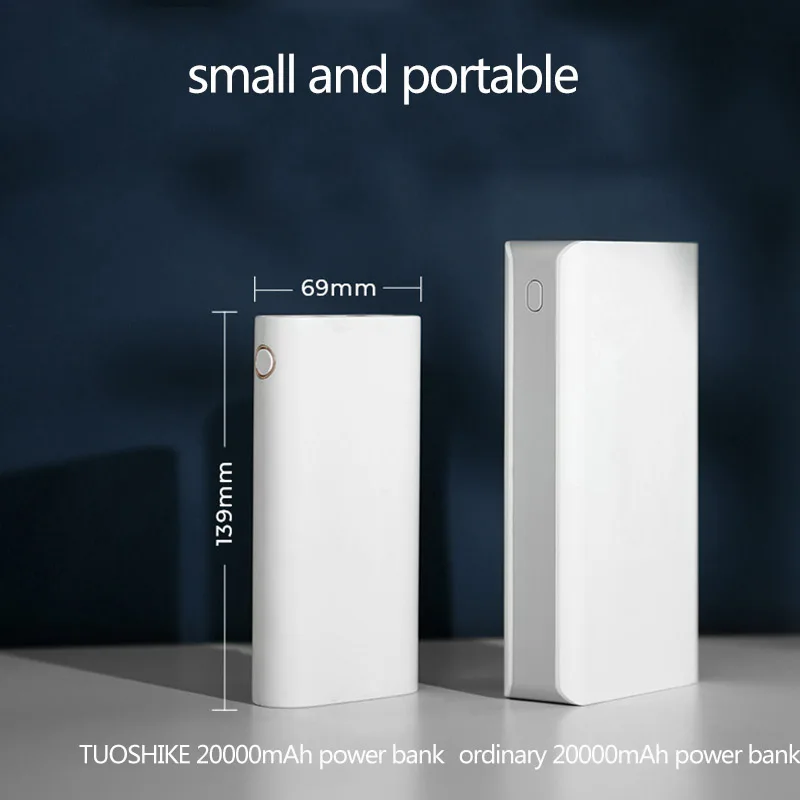 TUOSHIKE power Bank 30000 мАч светодиодный дисплей Быстрая зарядка Внешнее зарядное устройство для Iphone Xiaomi samsung LG портативное зарядное устройство