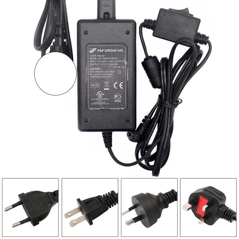 For FSP FSP024-DACA1 12V 2A MAX AC Adapter Charger Power Supply - Used | Электроника