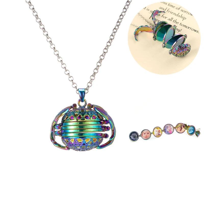 Радуга Магия 4 фото кулон память расширяющийся медальон ожерелье крылья Ангела