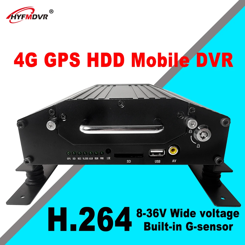 HYFMDVR источник завод 4CH H.264 Мобильный DVR с 4G gps для такси автомобиль автобус грузовик наблюдения