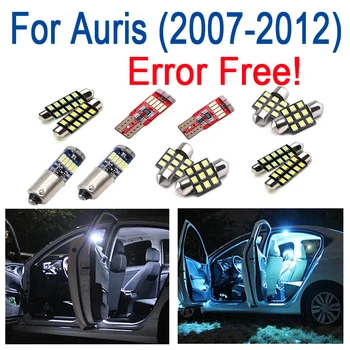 

LED license plate Lamp + LED Side lights + LED Interior dome mirror bulb Kit For Toyota for Corolla for Auris (07-12)