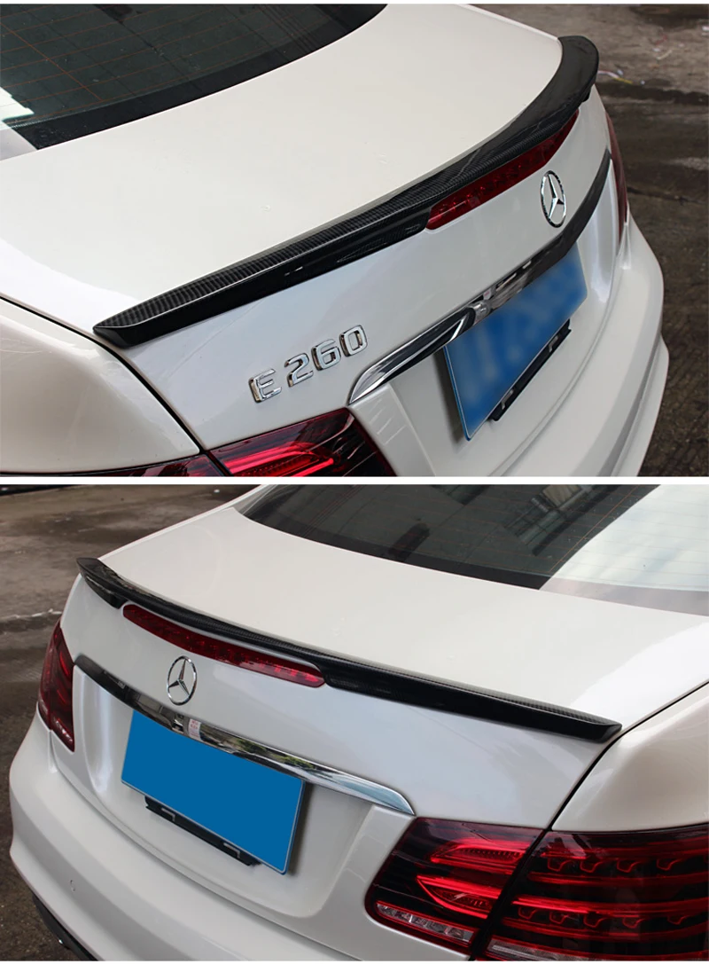 E class w207 c207 углеродное волокно задний бампер спойлер для багажника крылья для mercedes 2010- 2-двери купе e250 e200