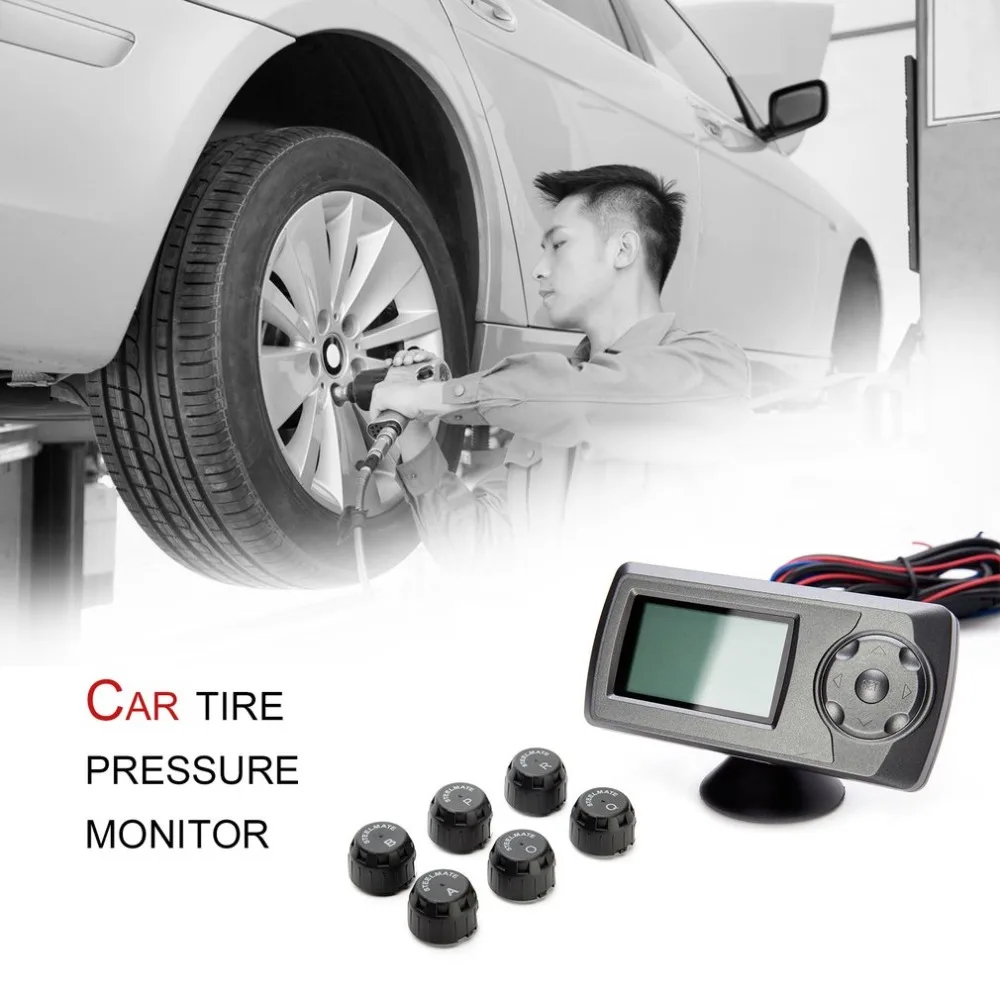 STEEL MATE TP-81E 12~ 24 В грузовик TPMS внешний клапан-Крышка датчика давления в шинах Система контроля с Предупреждение ением утечки