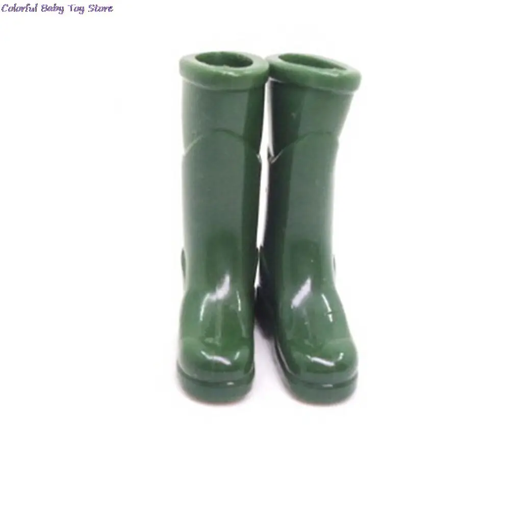 

1Pairs Home Garden Yard Decoration 1/12 Scale Doll House Miniature Rubber Rain Boots