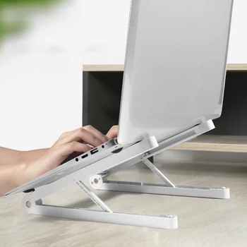 

Laptop Stand Notebook Bracket Raise Computer Holder Desktop Plastic Base Heat Dissipation Anti-Skid For Apple Xiaomi Samsung