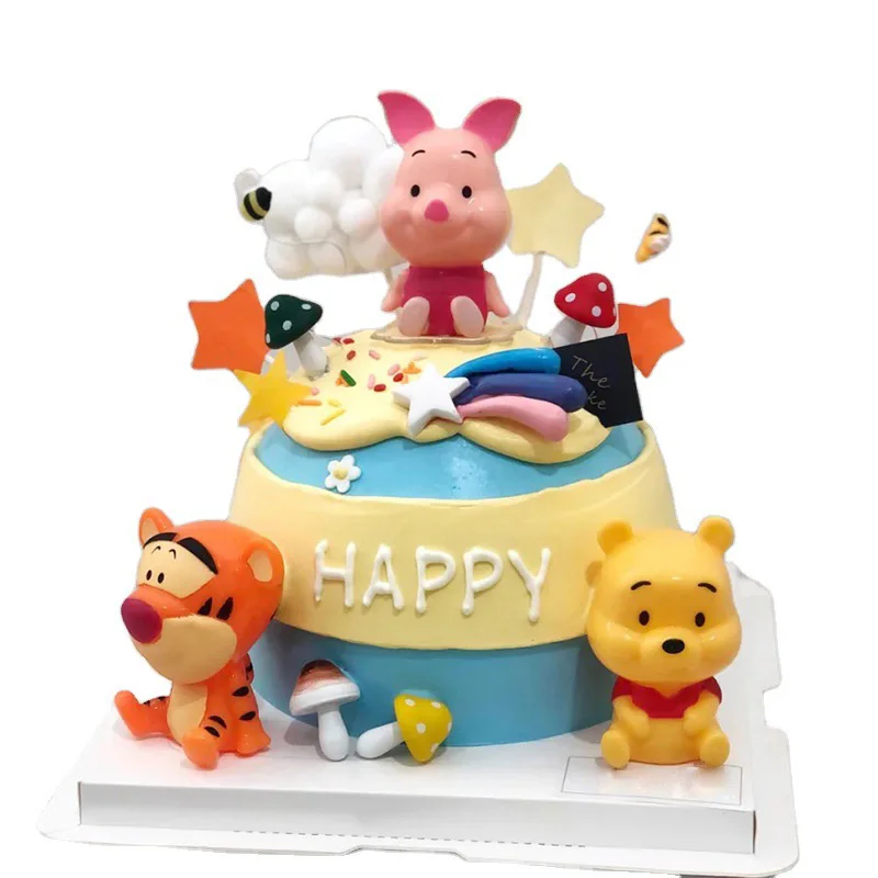 Disney Winnie the Pooh Cake topper accessorie Happy Birthday Cake Topper  Decoration for Party Supplies Boy Girl Baking Love Gift - AliExpress