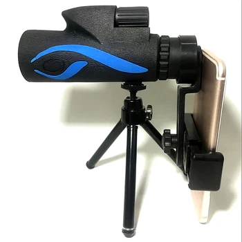 

Handheld Monocular 12x50 Telescope for Phone HD Waterproof Wide Angle Outdoor Camping Hunting Monocular with Tripod