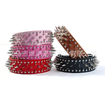 

Cool Spike Pet Collar Leash Pet Supplies Multi-color Color Mixture
