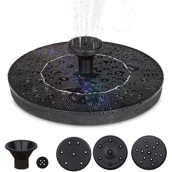 

Solar Fountain Pump, Circle Garden Solar Powered Water Pump Floating Fountain Pumps Garden Decoration