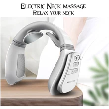 FLYHIGH Electric Pulse Neck Massager Far Infrared Heating Magnetic Therapy Pain Relief Relaxation Intelligent Body Massager