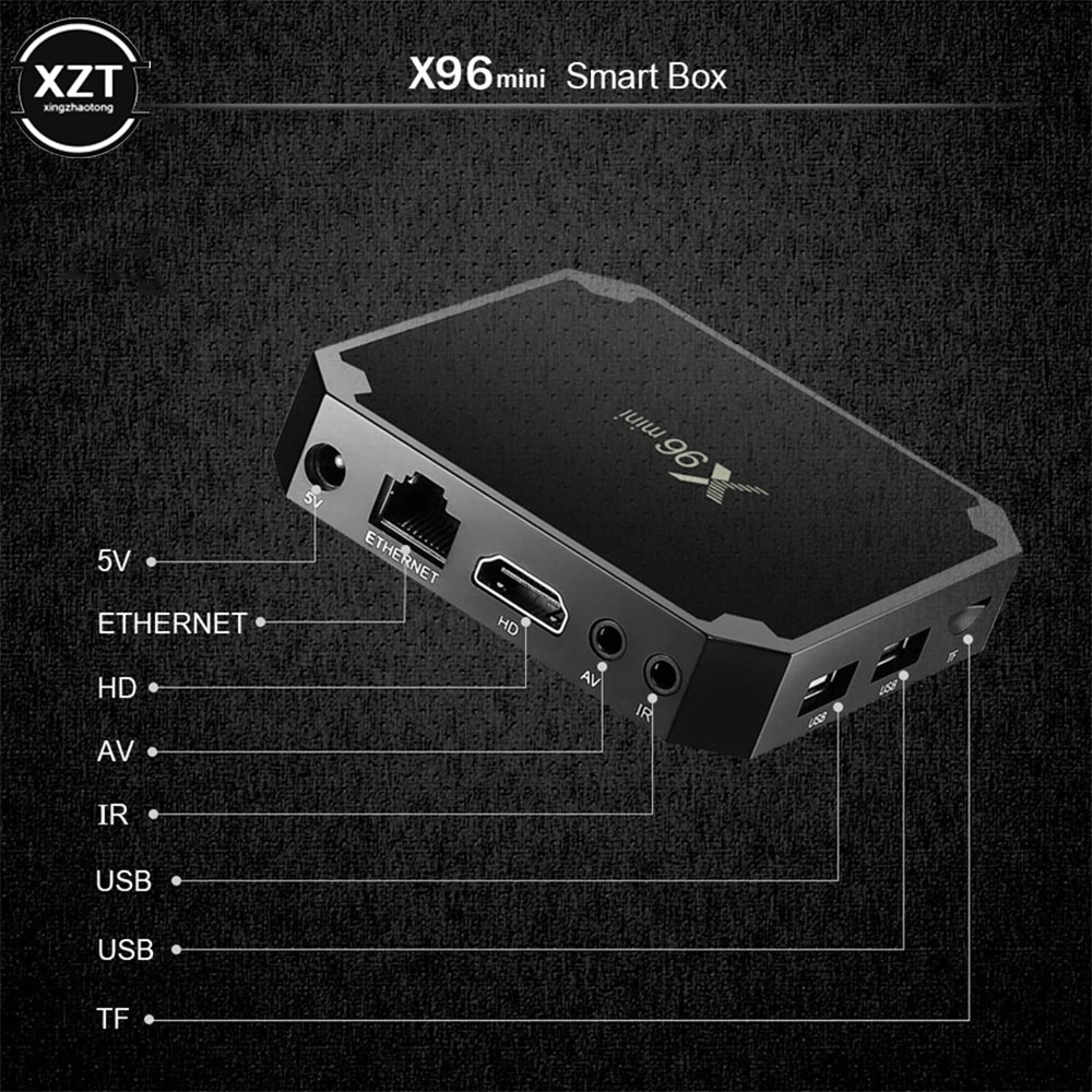 Original X96 mini TV Box Android Smart TV Box Amlogic S905L Quad Core 1/2GB+8/16GB 2.4G WiFi 64 bit Media Player Set top box