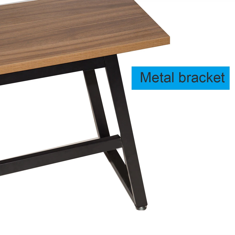 Rustic Wood Computer Desk Vintage Industrial Home Office Desk with Heavy-Duty Metal Base Works As Writing Desk Study Table TB Rustic Wood Computer Desk Vintage Industrial Home Office Desk with Heavy-Duty Metal Base Works As Writing Desk Study Table TB
