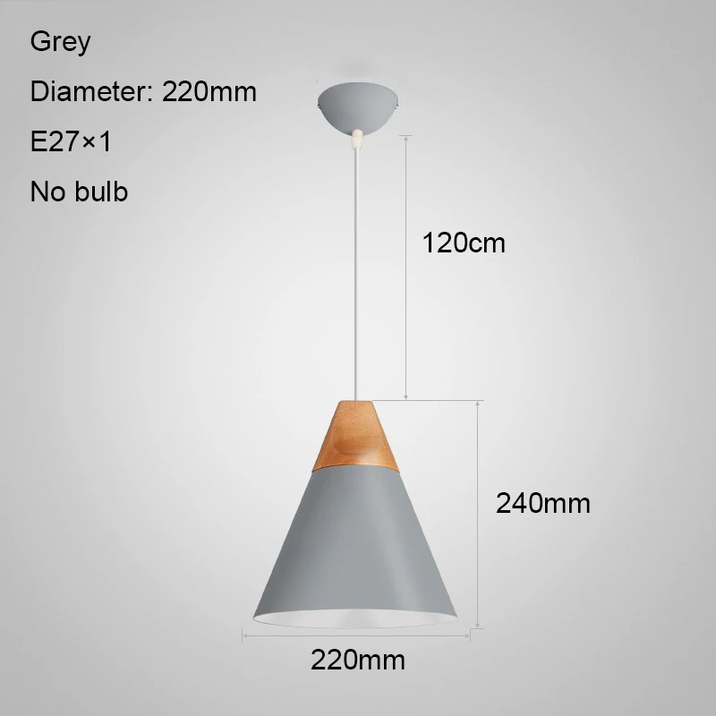 Grey 220mm no bulb Подвесной светильник светильник подвесной люстра лофт подвесные светильники лофт декор светильник люстра светильник лофт люстра детская люстра для кухни люстра на кухню светильники подвесные - Цвет корпуса: Grey 220mm no bulb