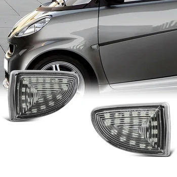 

2Pcs Dynamic Turn Signal Light Flowing LED Side Marker Lights Side Repeater Lamp 12V Panel Lamp for Mercedes SMART FORTWO W451(N