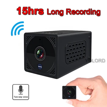 

15hrs Recording Time Long Standby Two Way Talking Intercom Mini IP WIFI Camera 1080P HD Camcorder Night Vision Baby Monitor