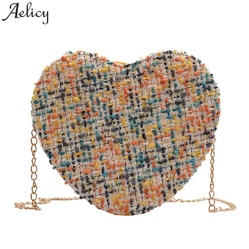 Aelicy, женские сумки через плечо, элегантные, с сердцем, острые, для девушек, сумки через плечо, дикое плетение, женские сумки-мессенджеры, bolsa feminina, новинка