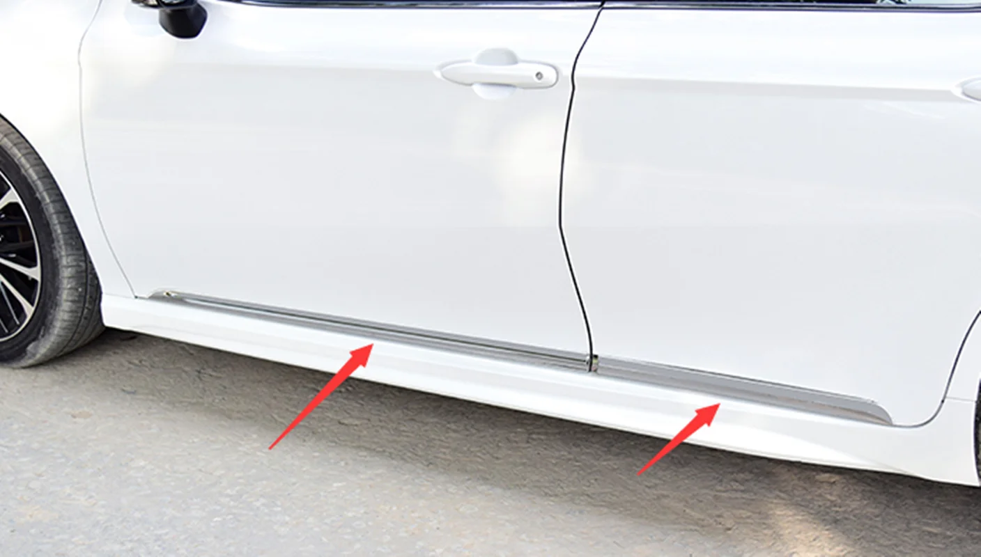 Fit For Toyota Camry- High quality ABS Chrome Door Body Side Molding Cover Trim 4PCS