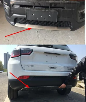 

new arrival for Jeep Compass 2017 2018 bumper protector cover skid plate bull bar,304 stainless steel Car styling
