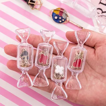 

20pcs Mini Plastic Storage Box Jewellery Storage Box Candy Shape for Earring Ring
