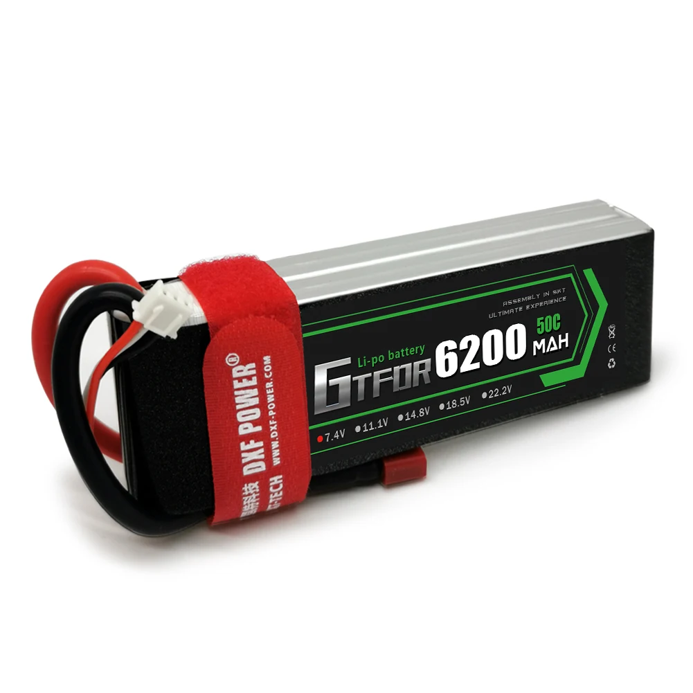 Fora de Estrada Barcos de Carro 50c para Corridas Gtfdr Lipo Bateria 6200mah 50c-100c Xt60 t Deans Xt90 Ec5 Fpv Drone Aviões rc Peças 2 s 7.4 v 8 6200mah 50c-100c xt60 t deans xt90 ec5