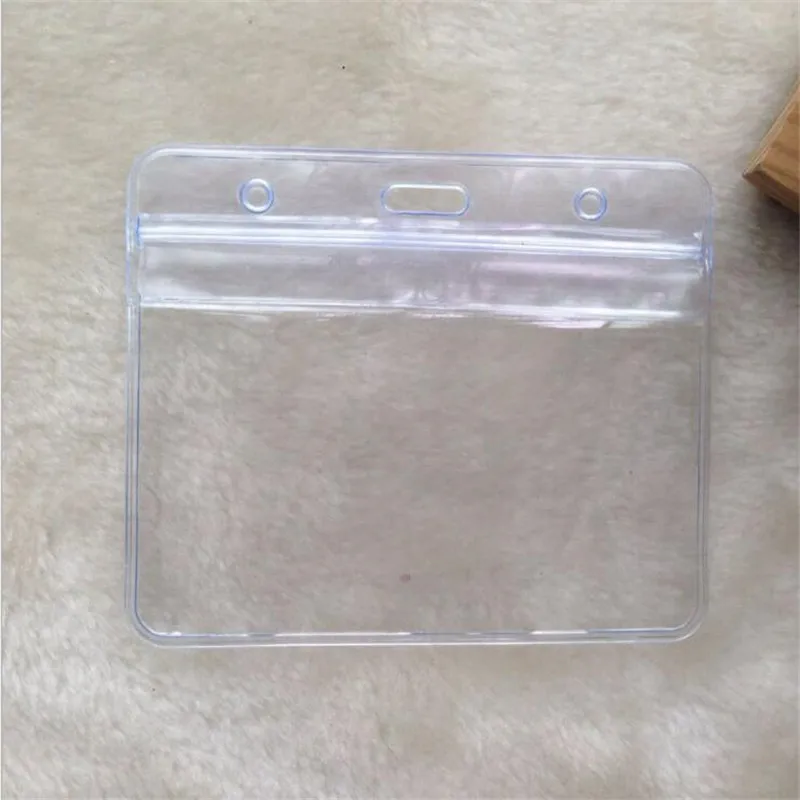 10Pcs/lot Vertical Transparent Vinyl Plastic Clears ID Card Bag Case Badge Holder Accessories Vertical ID Card Badge Holders 3