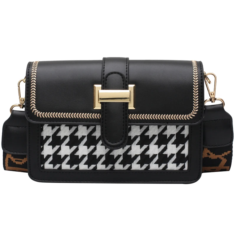 Hot Unique Bag Design Retro Woolen Square Bag & Elegant Shoulder Messenger Width 20.5cm Height 15cm Thickness 8cm