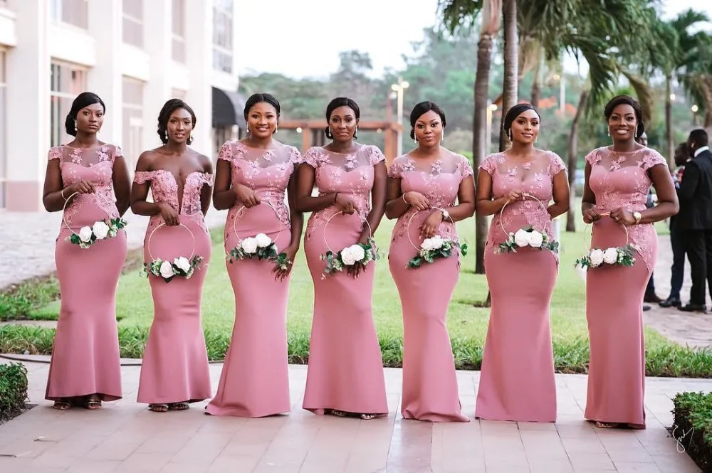 Vestido-de-festa-longo-African-Illusion-Neck-Mermaid-Pink-Bridemaid-Dresses-2019-Lace-Appliqued-Prom-Dresses (3)