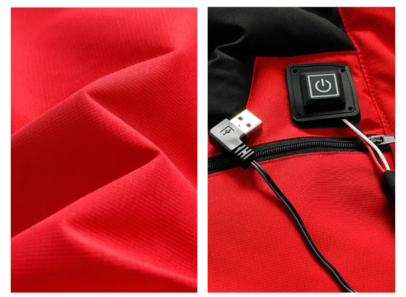 Мужские куртки с usb-подогревом, ветронепроницаемое теплое пальто, куртка с хлопковой подкладкой для альпинизма, 10XL, Мужское пальто с отстегивающимся листом