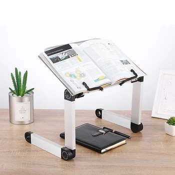 

Adjustable Book Stand Height and Angle Adjustable Ergonomic Book Holder with Page Paper Clips for Big Heavy Textbooks HFing
