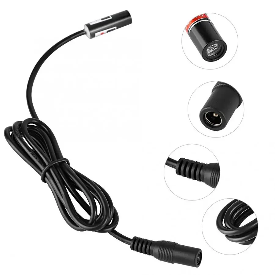 

Red Cross Laser Head 650nm Cross Line Head Red Laser Diode Module Cord 2.8-5V data transmission cable Cross Laser Diode