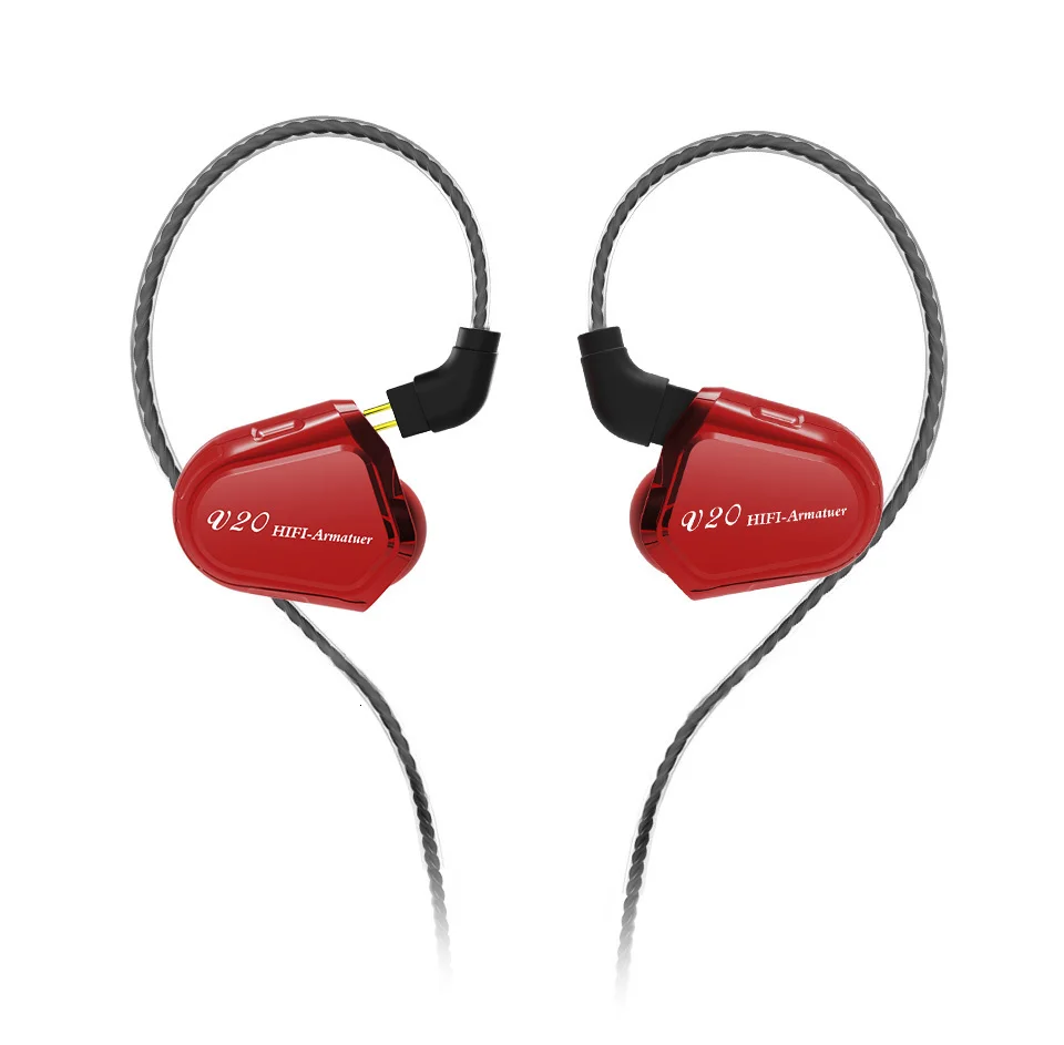 AK TRN V20 DD+ BA гибридные наушники в ухо HIFI DJ монитор для бега спортивные наушники ушные затычки 2PIN кабель TRN V80/V30/BT20/X6