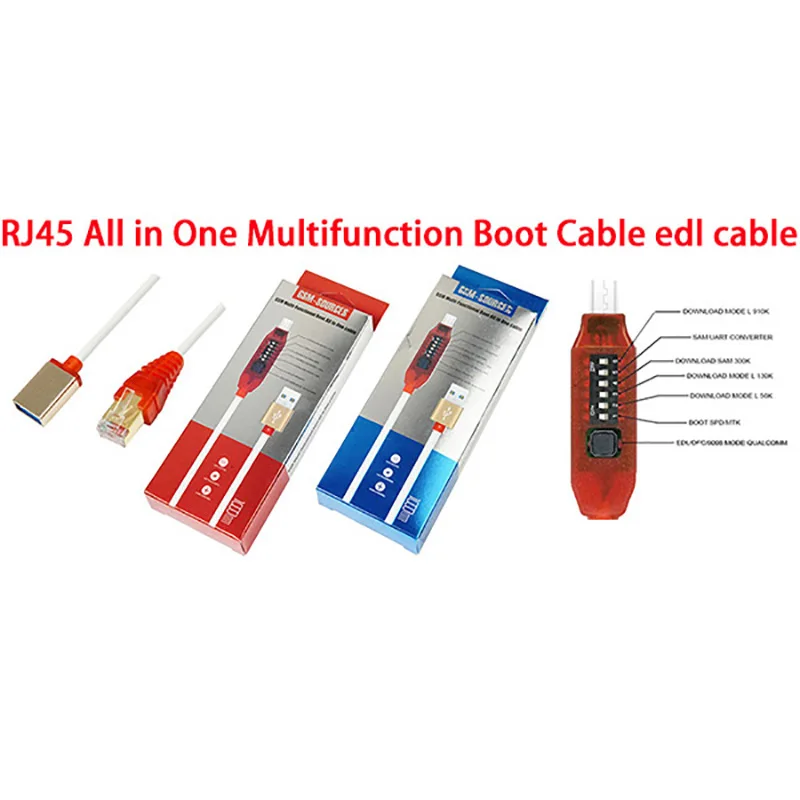 Micro USB RJ45 Multifunction Boot All in 1 Cable For Qualcomm EDL/DFC/9008 Mode Support Fast Charge MTK/SPD Z3X Box Octopus Box cable adapter,usb charging port connector