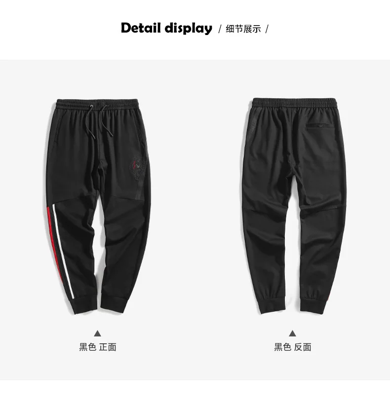 Популярная брендовая одежда больших размеров, большие размеры, d Menswear, новые летние стильные тонкие длинные штаны, свободные спортивные штаны, закрывающие 1903363