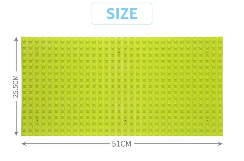4 вида цветов 51*25,5 см большие Кирпичи совместимы с Duploed опорная плита DIY строительный блок Базовая пластина доска город строительные игрушки для детей