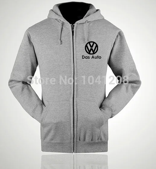 

Ectic S~XXL Size 4 Colours Winter Jackets Print Volkswagen VW 4S Worker Clothes Sweatershirt Pullover Casual Gray