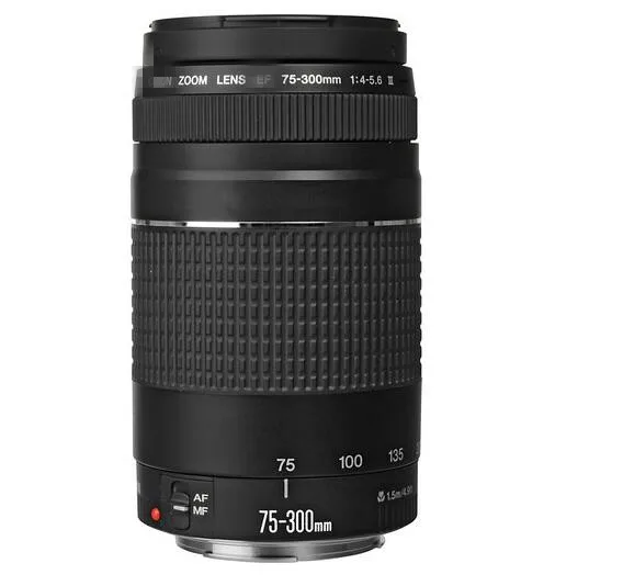 Для объектива Canon EF 75-300mm F/4-5,6 III телефото Объективы для камеры Canon 1300D 600D 700D 750D 760D 60D 70D 80D 7D 6D T6 T3i T5i T6