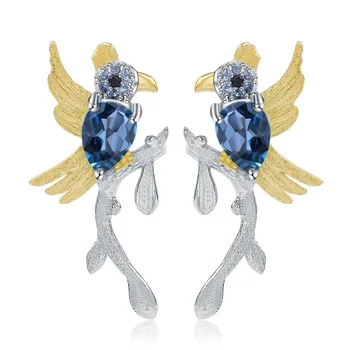 

Silver Color 925 Jewelry Earrings for Women Oorbellen Aretes De Mujer Stainless Steel Orecchini Jewelry Garnet Earring Females