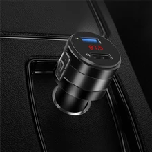 Adapter Music-Player Handsfree-Car-Kits Car-Fm-Transmitter Aux-Radio Wireless MP3 Dual-Usb-Charger